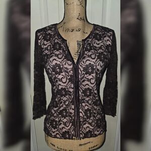 Y2K I.N.C. Y2K Black Lace Top - Size M